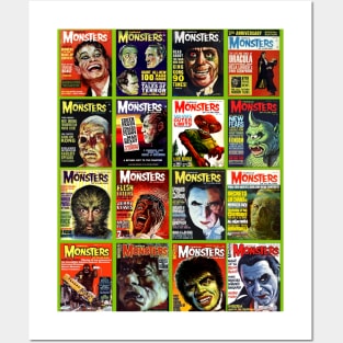 Famous Monsters Collage Series 2 Posters and Art